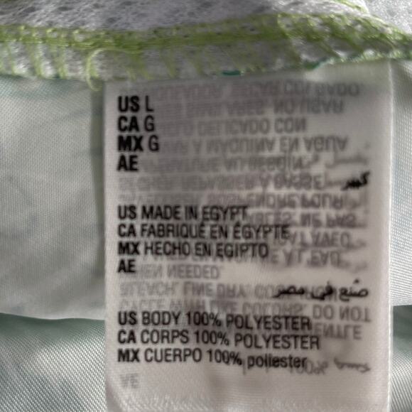 Club Room Mens Tropical Palms Quick-Dry 7" Swim Trunks Pale Green - Large $45 - Picture 6 of 7